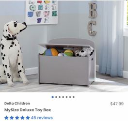 New Grey toy box / In box
