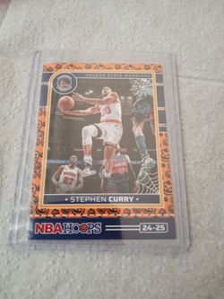 Stephen Curry pumpkin card