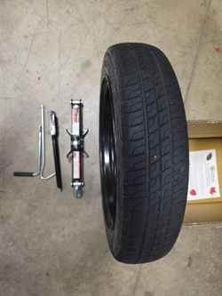 Ford spare tire and jack