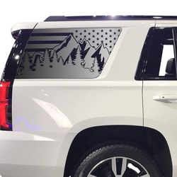 DECAL Outdoor Mountain Usa Flag 🇺🇸🇺🇸