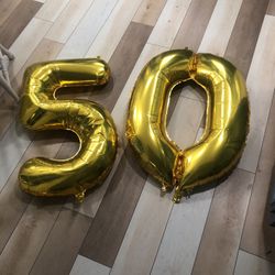 Free Big 50 Numbers Gold 