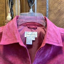 Live A Little Pink Suede Super Cool Snaps Jacket!