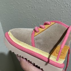 Ugg Neumel II Shearling Li Chukka Toddler Boot Beachwood/Papaya - SZ 6T new no box 
