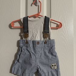 Baby Mickey Suspender Set, 0-3m