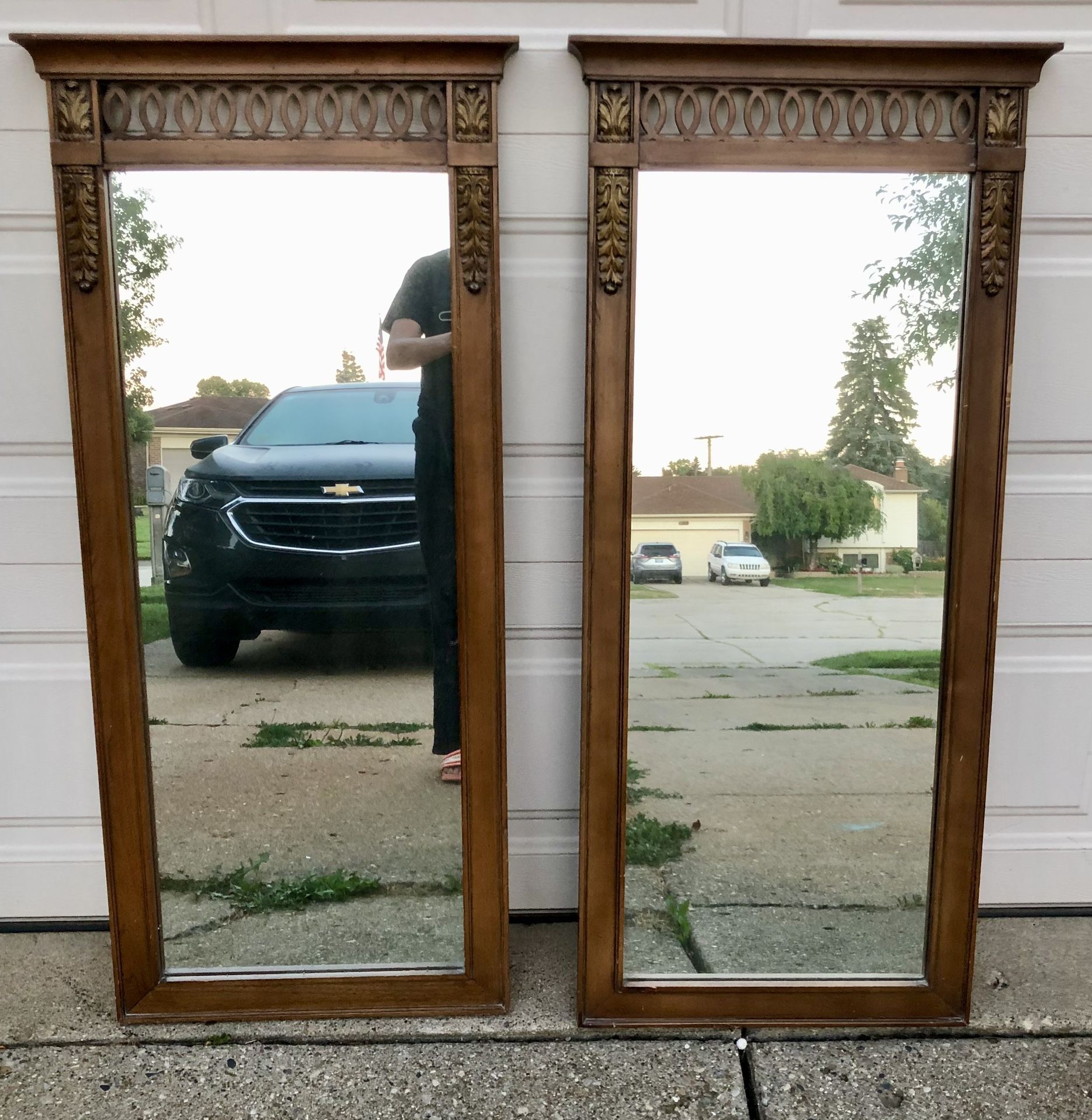 1960s Era Vintage Mirrors Set Of Two