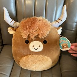 Squishmallow Wilfred the Cow 16” NWT