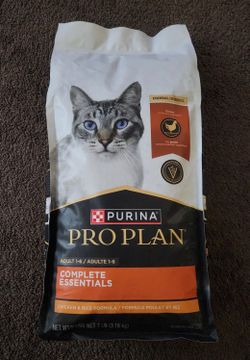 Purina Pro Plan Chicken & Rice Formula with Probiotics High Protein Cat Food, 7-lb bag