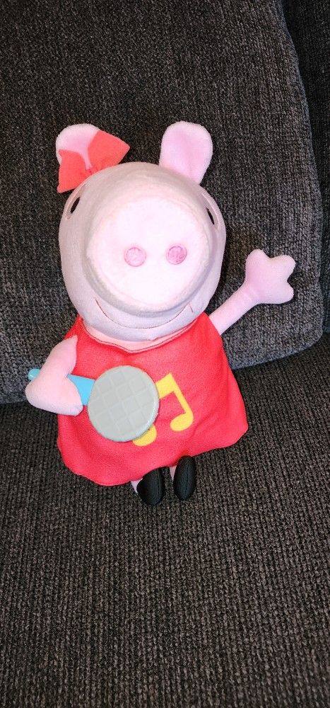 Talking Singing Peppa Pig Plush Doll Toy