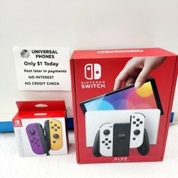 NINTENDO SWITCH OLED CONSOLE NEW IN BOX $1 DOWN TODAY REST IN PAYMENTS.NO CREDIT CHECK 