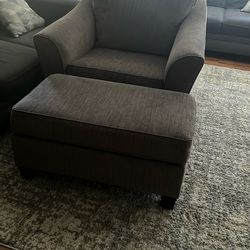 Sofa chair With Ottoman