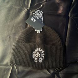 Chrome Heart Black And White Beanie