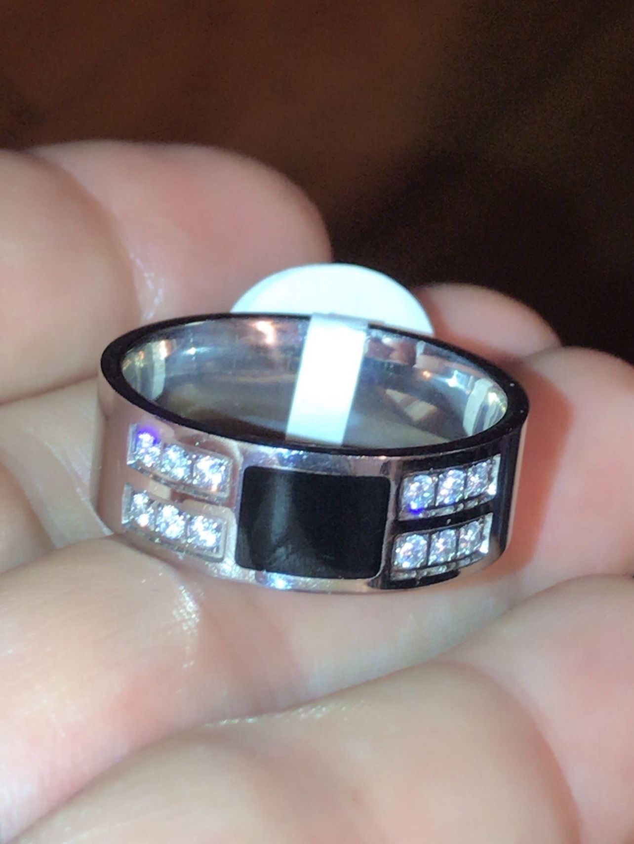 New Stainless Steel Wedding Ring Size 7