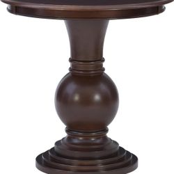 Powell 809-350 Espresso Round Accent Table 26"L x 26"W x 26"H

