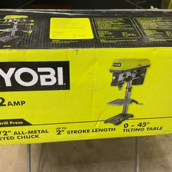 RYOBI 10” Drill Press – 6.2 Amp – NEW Open Box