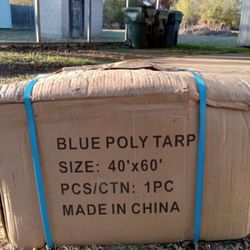 40ft By 60ft Poly Blue Tarp 