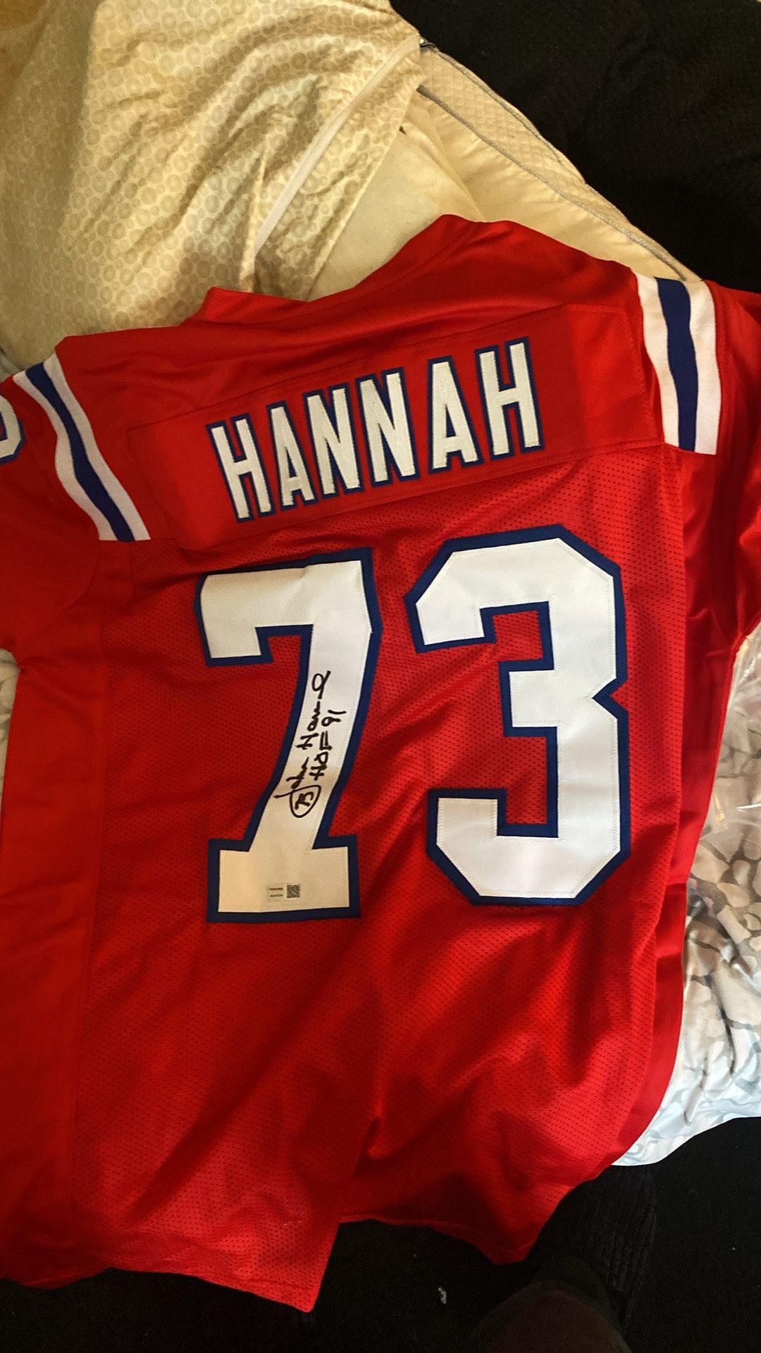 Patriots Jersey Signed John Hannah 