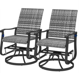 Swivel Patio Glider Chairs 2