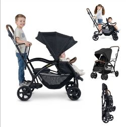Baby stroller, infant stroller, toddler standup stroller, two seater stroller, foldable, portable