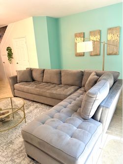 Gray Sectional - Right Chaise