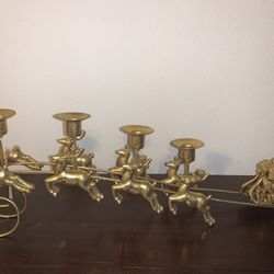 Santas Sleigh Candle Holder