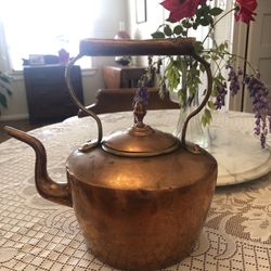 Antique Maurice Cohen & Co Copper Kettle 