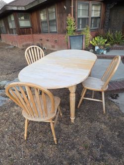 Dining room table and 4 chairs free!