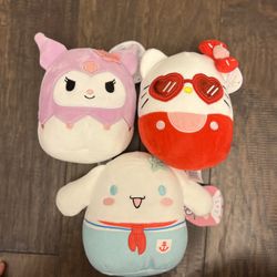 3 squishmallow 8”