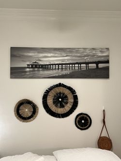 Beach pier canvas print