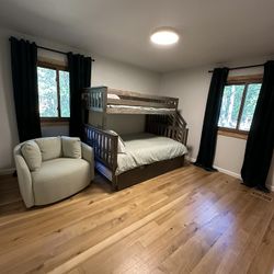 Wood Bunk Bed With Twin Trundle 