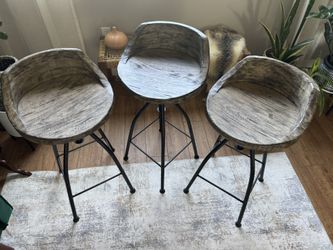 3 Uttermost Casual Dining Kairu Wooden Bar Stool