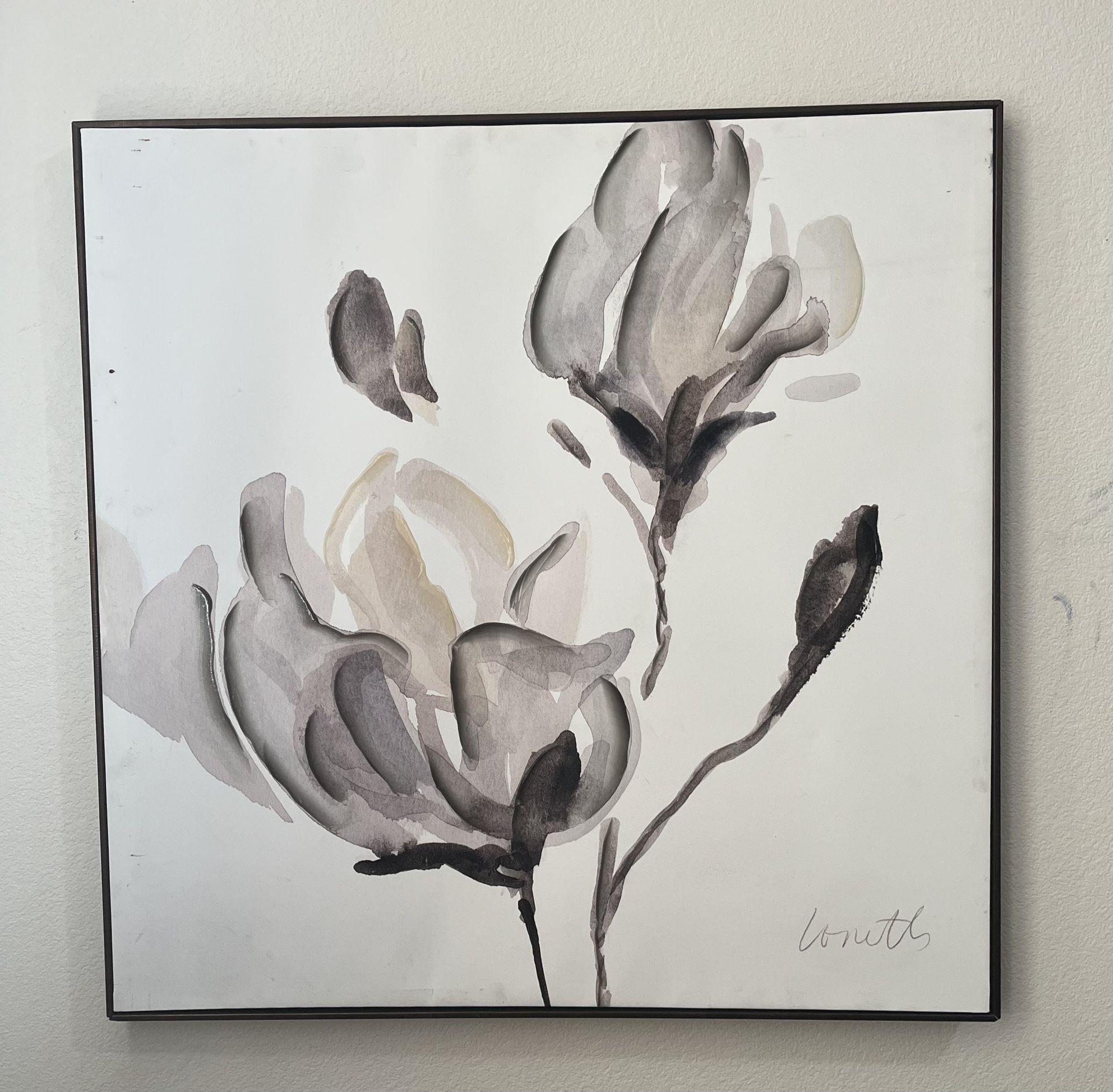 Flower On Canvas 