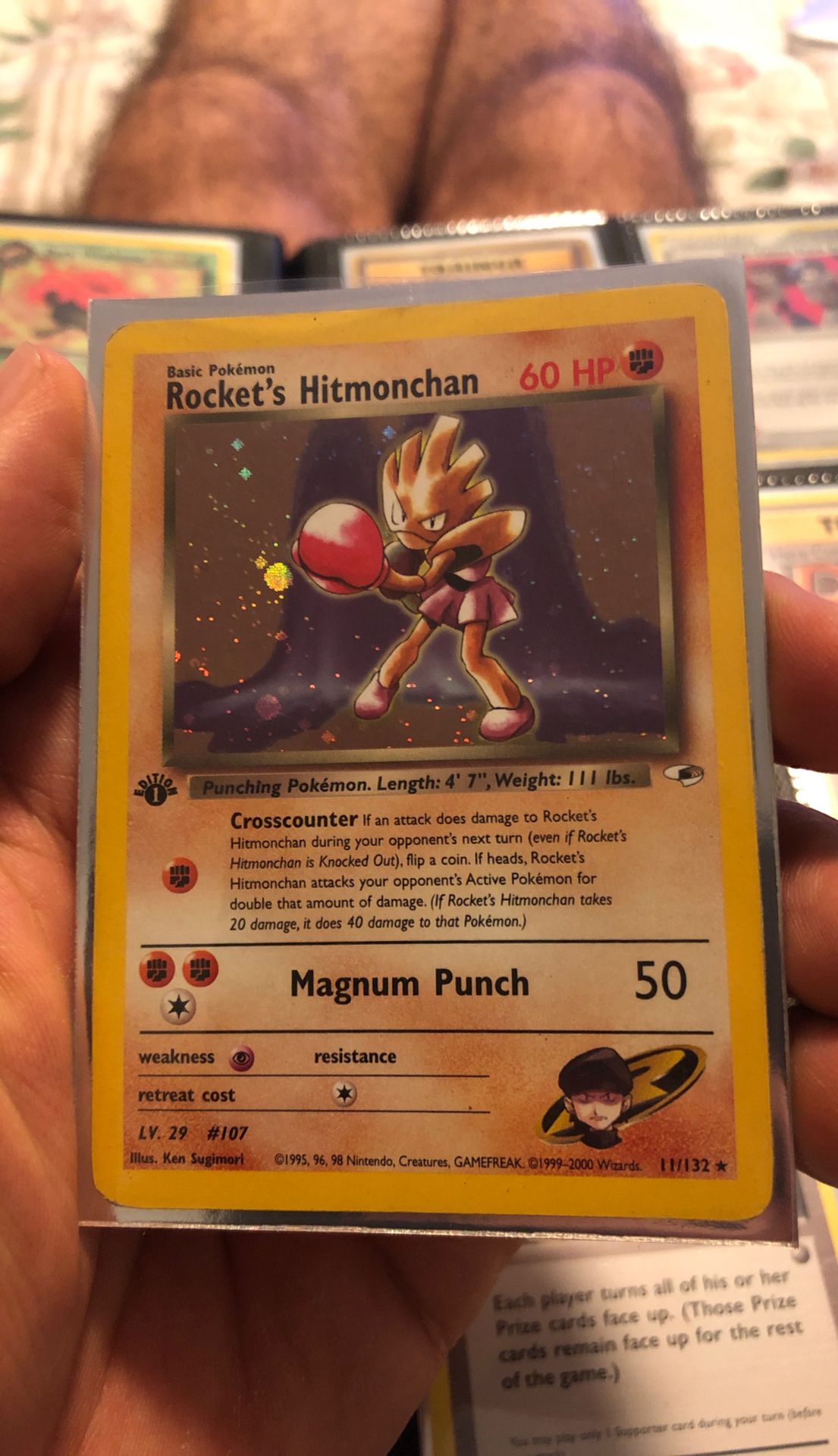 Pokemon 1st edition Rocket’s Hitmonchan