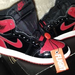 Jordan 1 Kids 12c Red& Black 