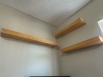 36-Inch Floating Wood Shelf from Threshold