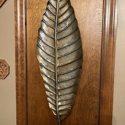 Leaf Wall Hanging - Large Leaf Wall Decor - Measurements In Photos 
