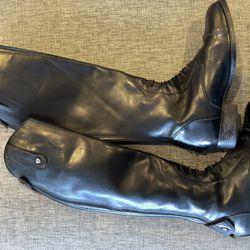 ARIAT Black Leather Show Boots