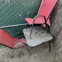 Outside Glass Table