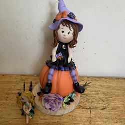 Clase Para Principiantes Y Niños Te Gustaría Aprender A Hacer Esta Linda Brújita (porcelana Fria) 