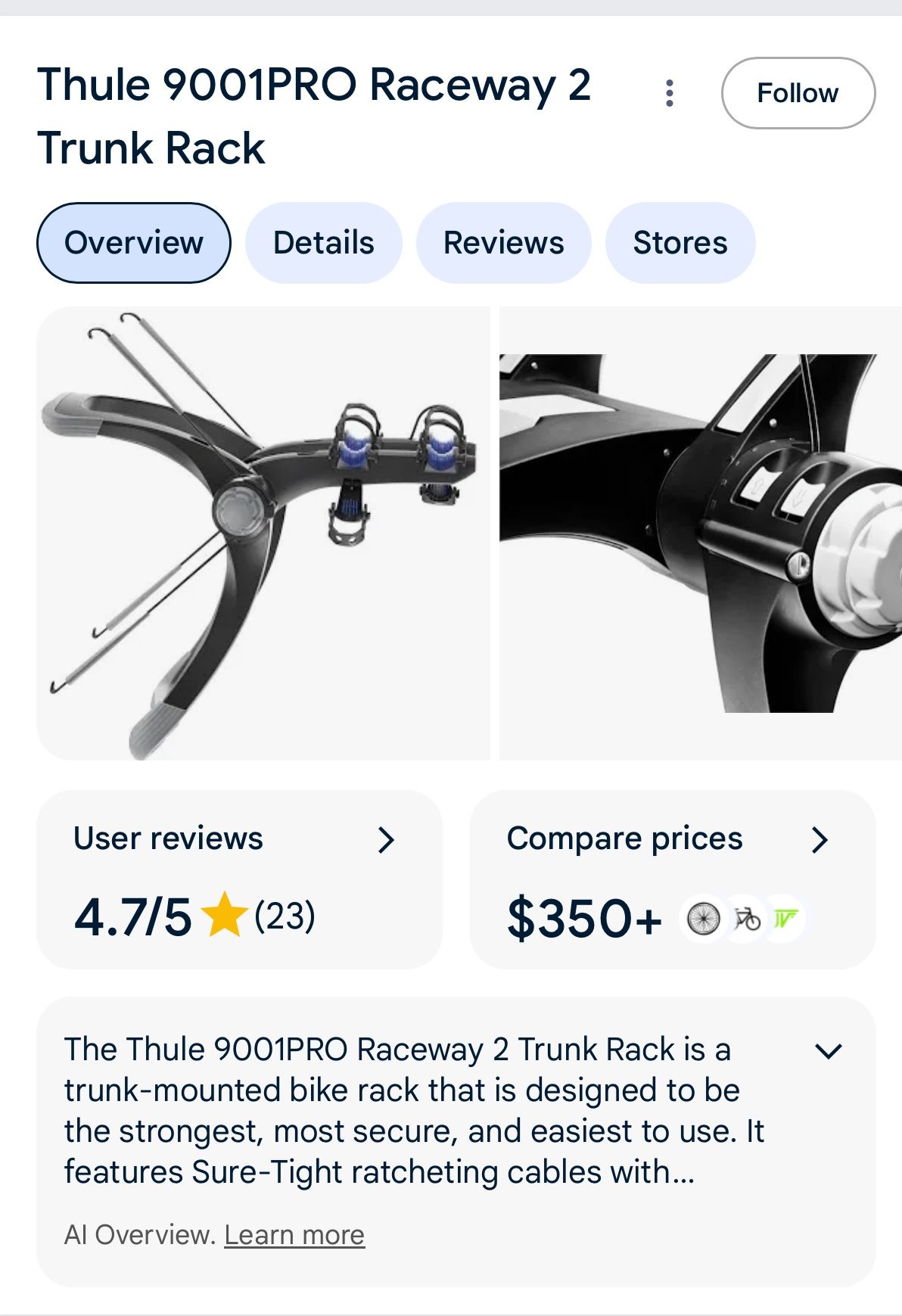 Thule 9001 Bike Rack