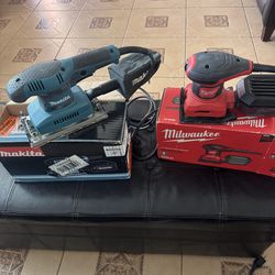 2 sander makita and Milwaukee