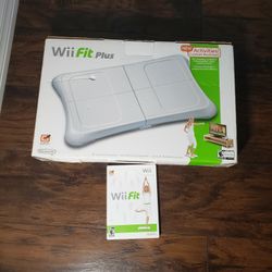 Wii Fit Plus Balance Board with Wii Fit video game