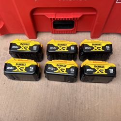 Dewalt Batteries 5 ah (60 each) 