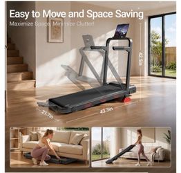 Foldable Incline Treadmill & Walking Pad