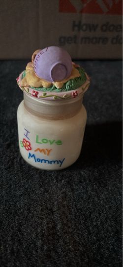 I Love My Mommy Decorative Jar with Lid