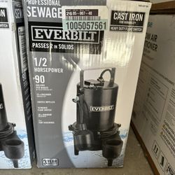 Everbilt Sink Tray System and Iron Sewage Pump
