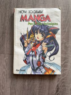 How to Draw Manga Pen & Tone Techniques Ryo Toudo Hardcover 2003 Graphic-sha