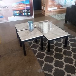 Nice White Marble Coffee Table Set ( Ask For Jose)