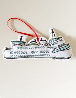 Ferry Boat Globe Ornament - Creationz By Catherine - Ottawa Canada