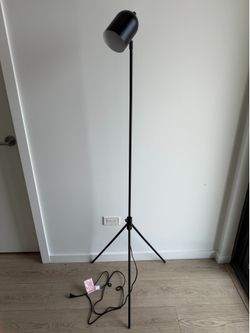 62” Black Modern Lamp
