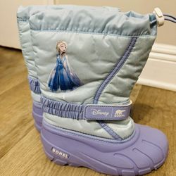 SOREL Disney X Youth Flurry Frozen Elsa FrostedPurple Boots Girls  Size 2  